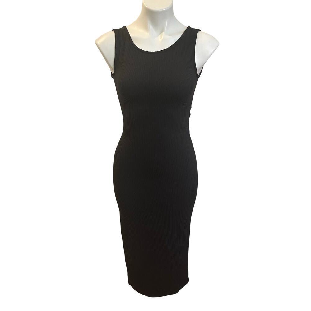 Black Bodycon Backless Dress sz XS